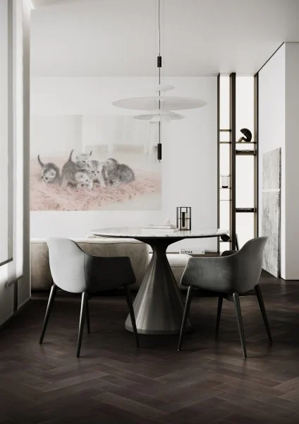 Паркетная доска Quartz Parquet Штучный паркет Дуб Смоляной 44-1258-01 в Новосибирске