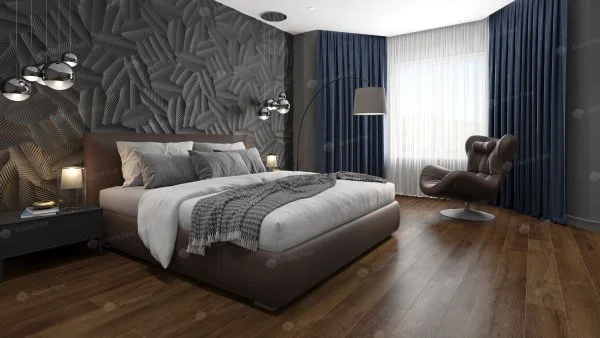 Кварц-виниловая плитка Alpine Floor Premium XL Дуб Шоколадный ЕСО 7-18, 8 мм. 43 класс в Новосибирске