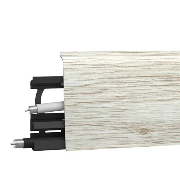 Плинтус пластиковый Arbiton INDO70 135 Дуб Платиновый 2,5 м в Новосибирске