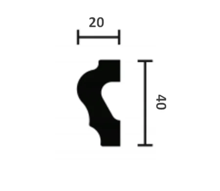 Молдинг NMC Wallstyl WL2 (40х20х2000 мм) в Новосибирске