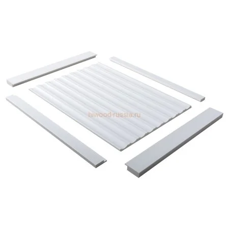 Финишный молдинг LF124B NP левый белый (31х12х2700мм) в Новосибирске