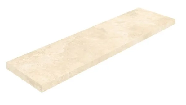 Керамогранит Coliseum Аурелия Уайт Ступень угловая левая (Натуральный, 33х120) в Новосибирске