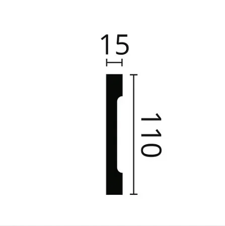 Плинтус NMC Wallstyl FD2S (110х15х2000 мм) в Новосибирске