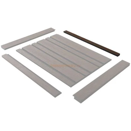 Финишный молдинг LF124B BR396K левый декорированный (31х12х2700мм) в Новосибирске