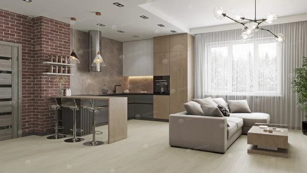 Каменно-полимерная плитка Alpine Floor Solo Plus Ленто ЕСО 14-501, 4 мм, 43 класс в Новосибирске