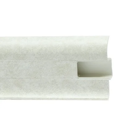 Пластиковый плинтус Royce №860 Белый Кварц (58х22х2200мм) в Новосибирске