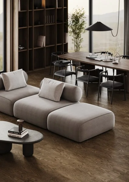 Паркетная доска Quartz Parquet Штучный паркет Дуб Брауни 44-413 в Новосибирске