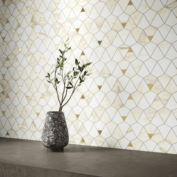 Керамогранит Italon Этернум Каррара Мозаика Вертекс 25.8х30 (Натуральная) в Новосибирске