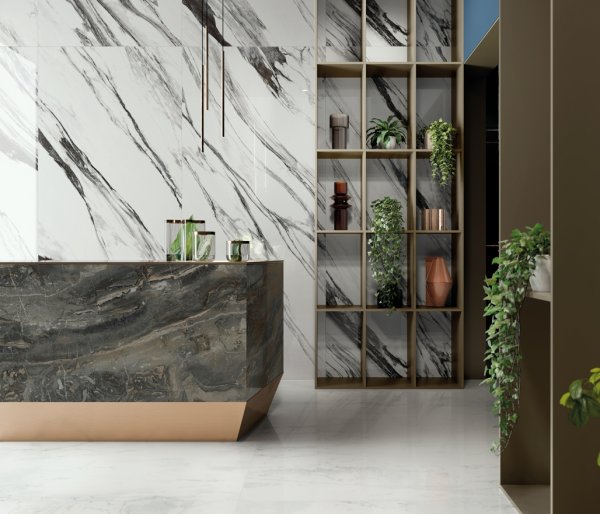 Керамогранит Italon Шарм Делюкс Бьянко Микеланджело 80х160 (Люкс и реттифицированная) в #REGION_NAME_DECLINE_PP#